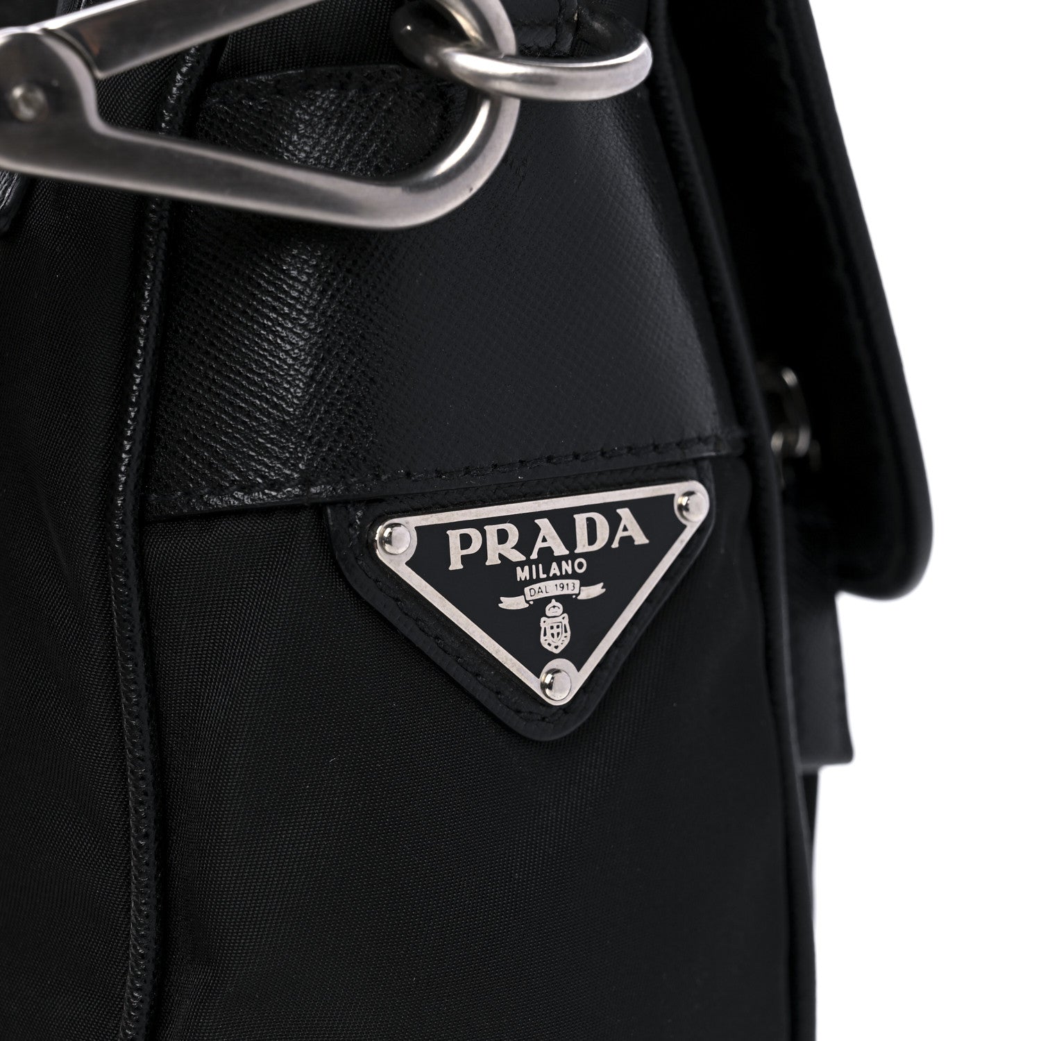 Prada Nylon Vela Shoulder Bag Black 7 of 9