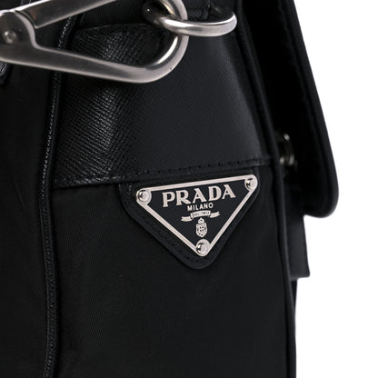 Prada Nylon Vela Shoulder Bag Black 7 of 9