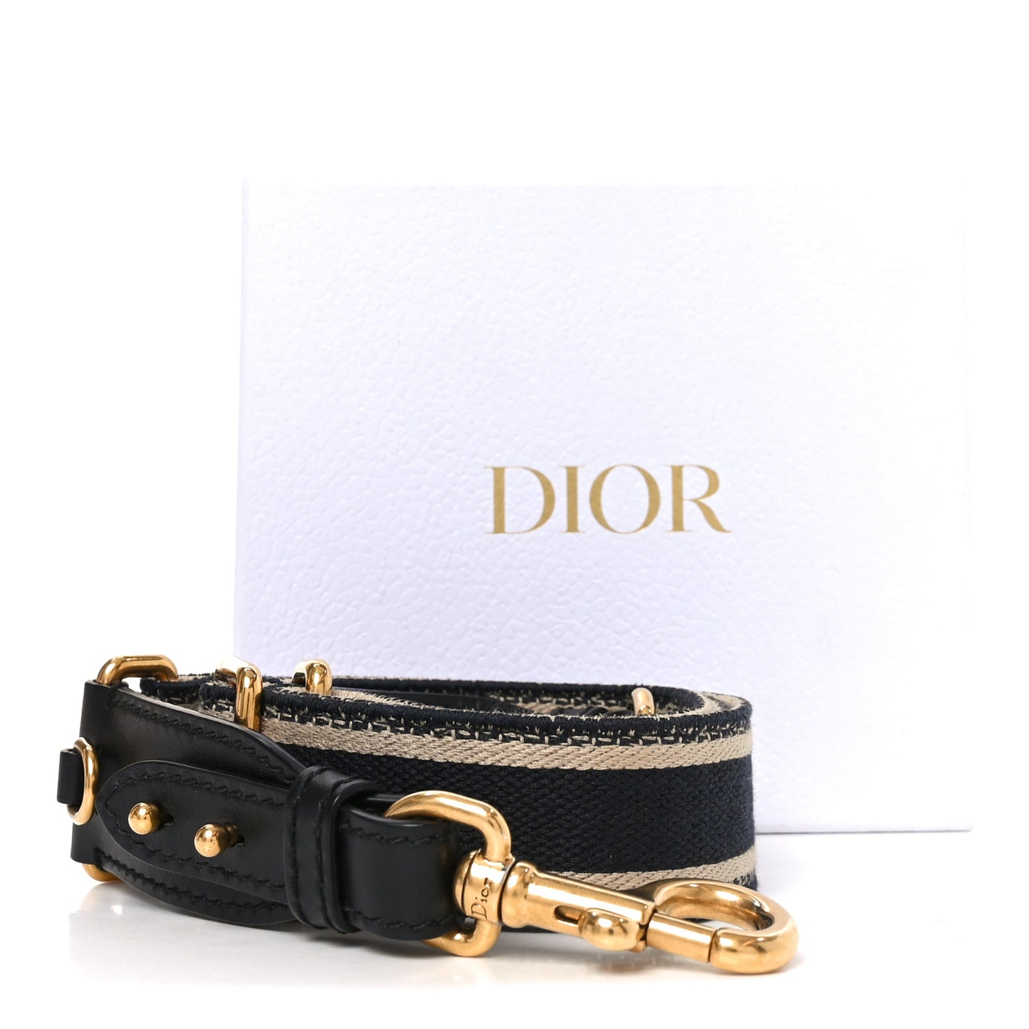 Canvas Embroidered Shoulder Strap Blue