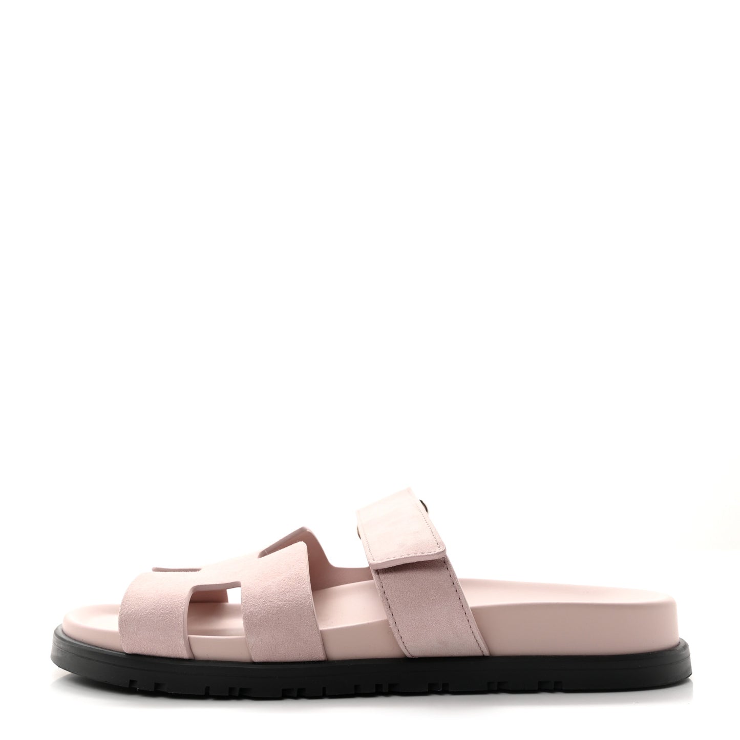 Suede Goatskin Womens Chypre Sandals Rose Porcelaine