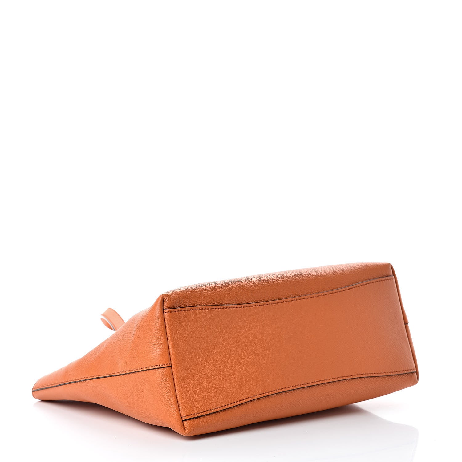 Prada Vitello Phenix Embossed Logo Tote Papaya 4 of 11