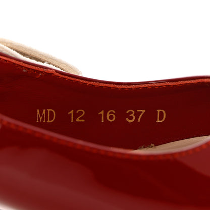 Christian Dior Patent Ribbon J'Adior Slingback 65mm Pumps 37 Scarlet 6 of 11