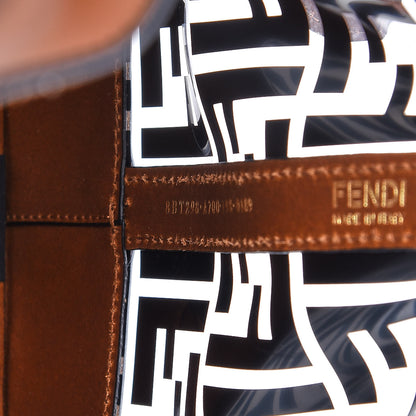 Fendi TPU FF Vitello Aura F is Fendi Grande Mon Tresor Bucket Bag Black Cuoio 8 of 12