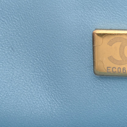 Chanel Lambskin Quilted Mini Rectangular Flap Light Blue 6 of 9