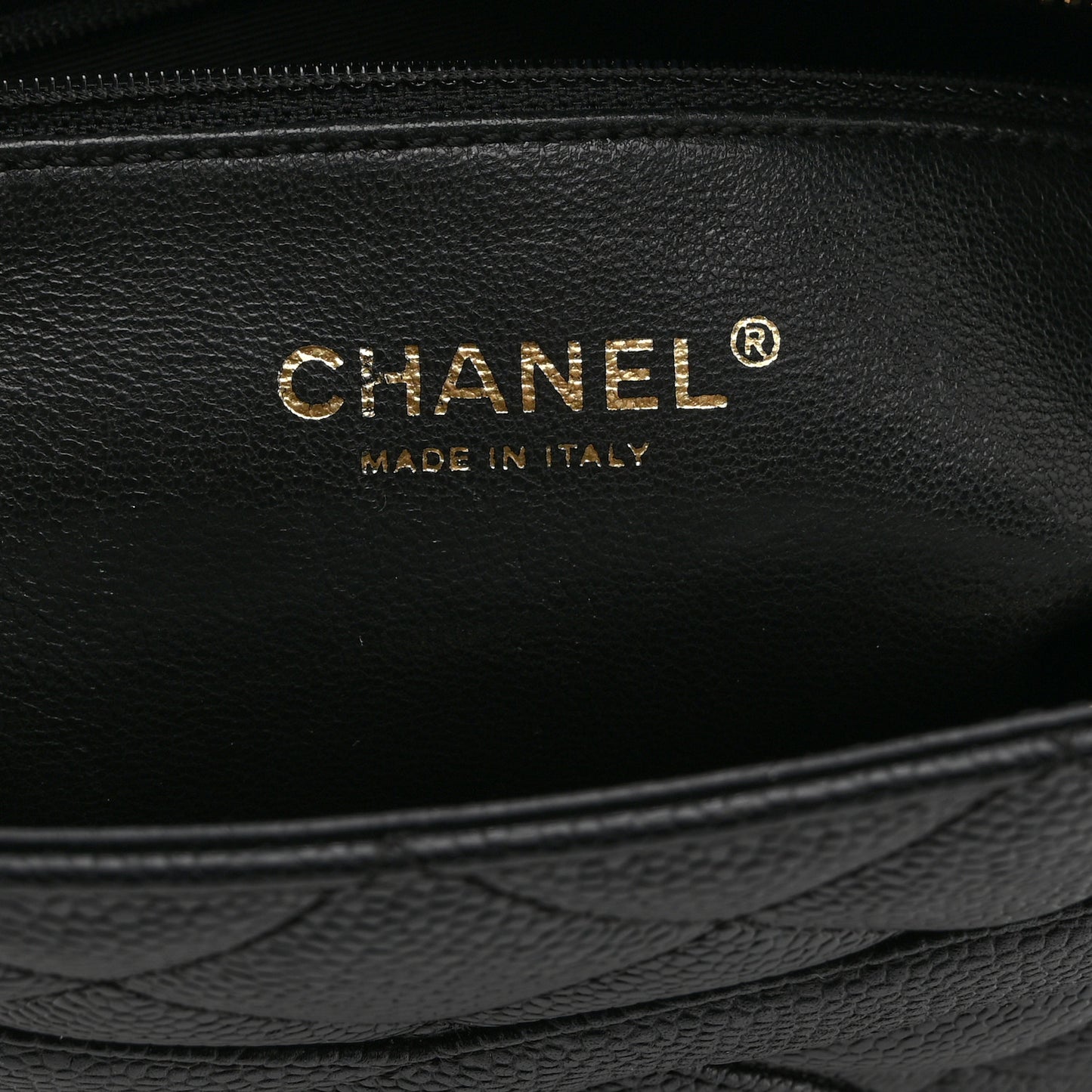 Caviar Quilted Medallion Tote Black