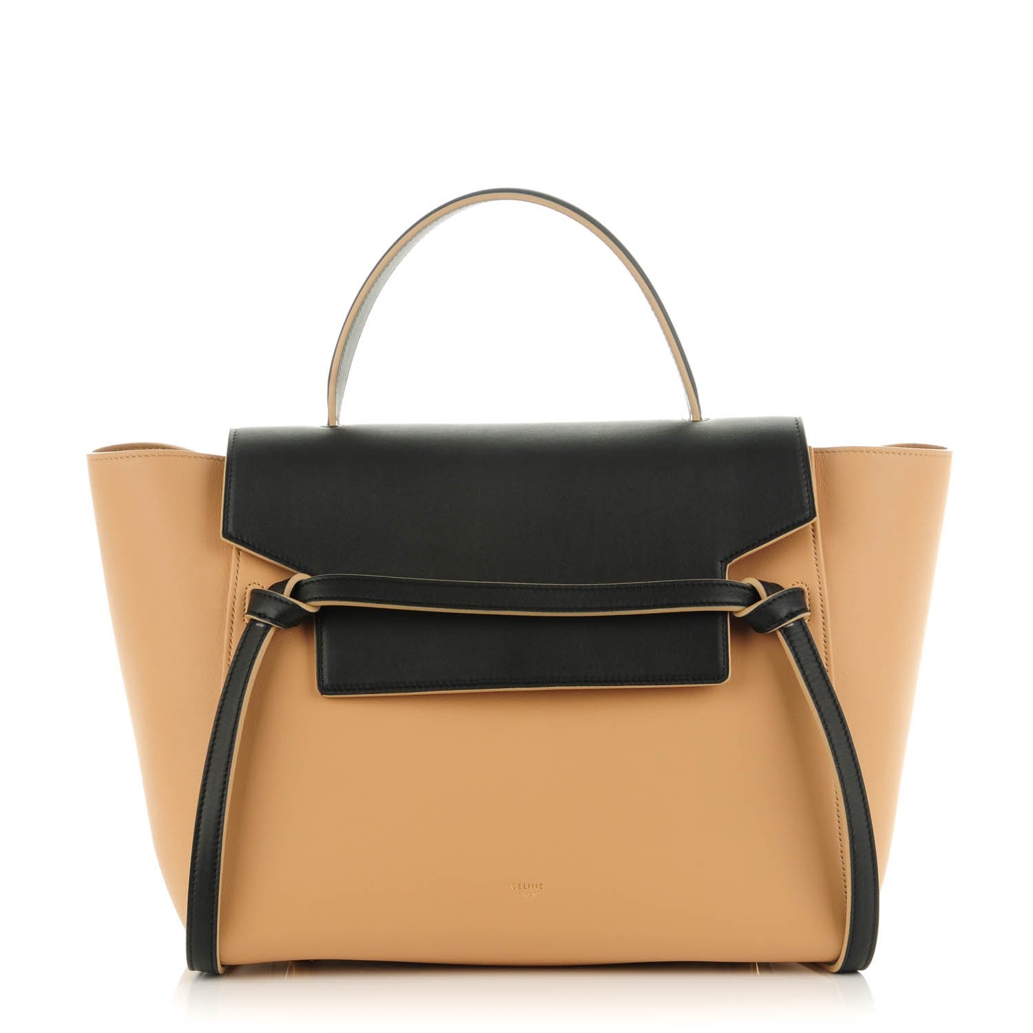 Celine Smooth Calfskin Mini Bi-Color Belt Bag Beige 1 of 7