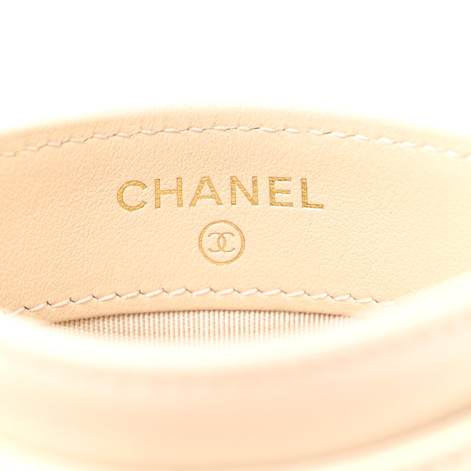 Chanel Lambskin Quilted Chanel 19 Card Holder Light Beige 6 of 9