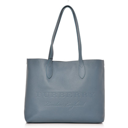 Burberry Grainy Calfskin Remington Tote Dusty Teal Blue 1 of 9