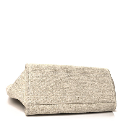 Chanel Lurex Boucle Medium Deauville Tote White 4 of 14