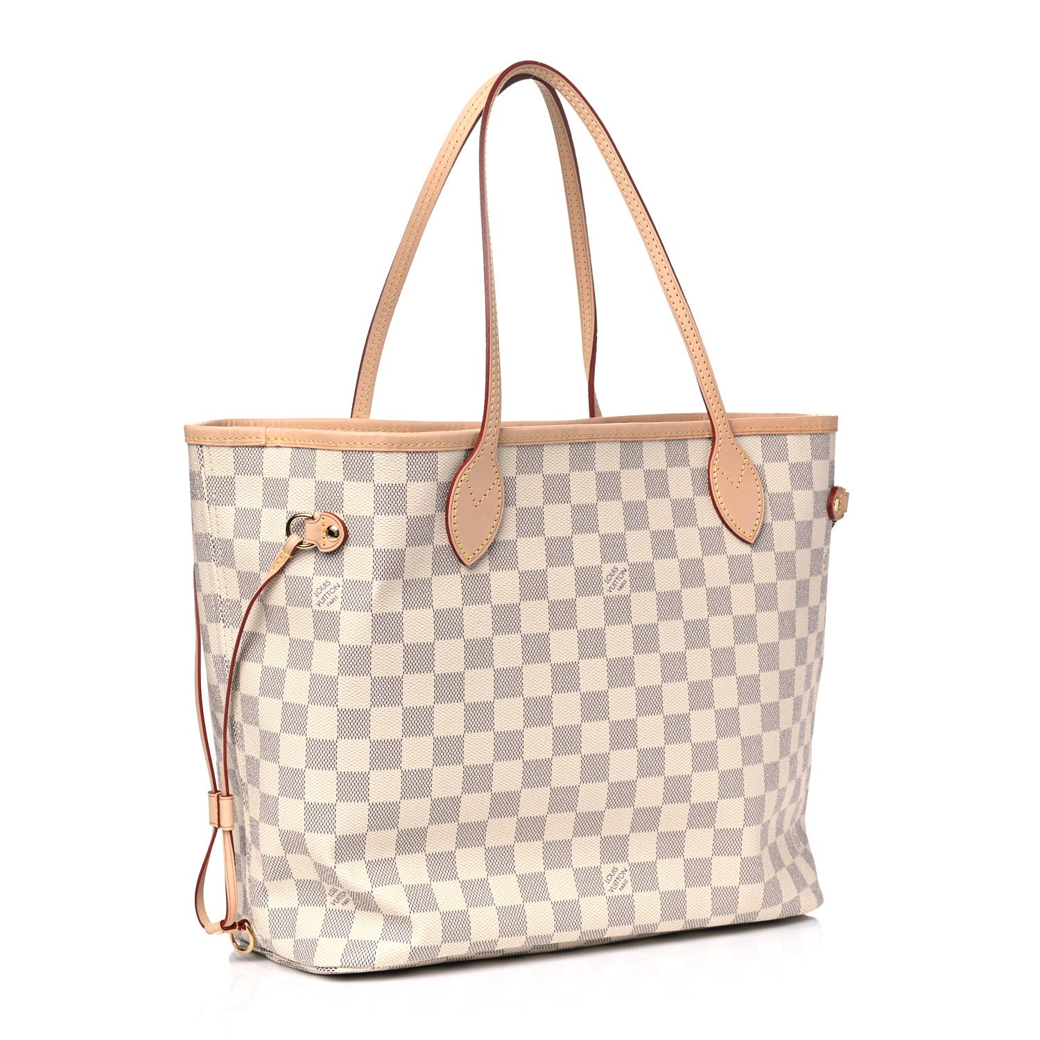 Louis Vuitton Damier Azur Neo Neverfull MM Rose Ballerine 2 of 4