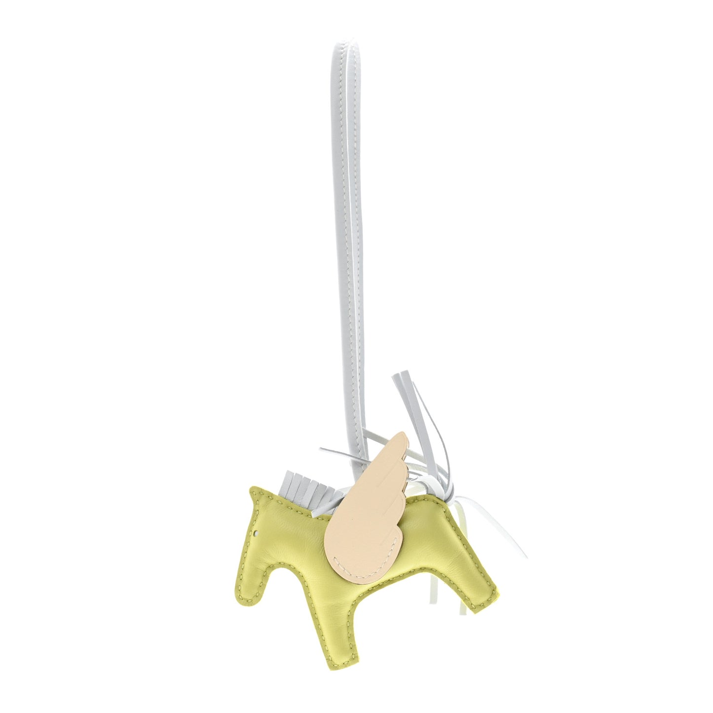 Milo Lambskin Grigri Rodeo Pegase Horse Bag Charm PM Jaune Bourgeon Bleu Brume Nata