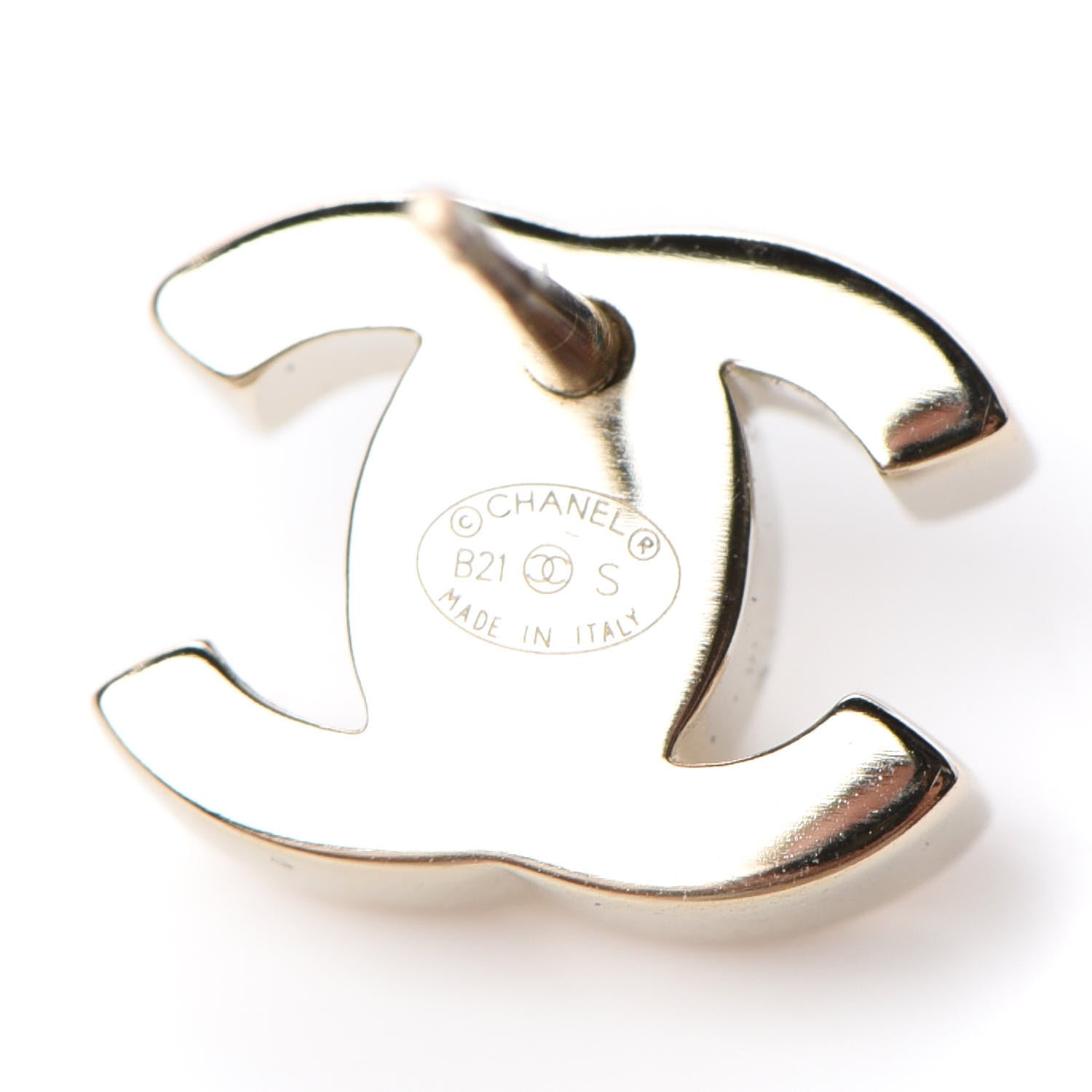 Chanel Metal CC Turnlock Earrings Gold 4 of 4
