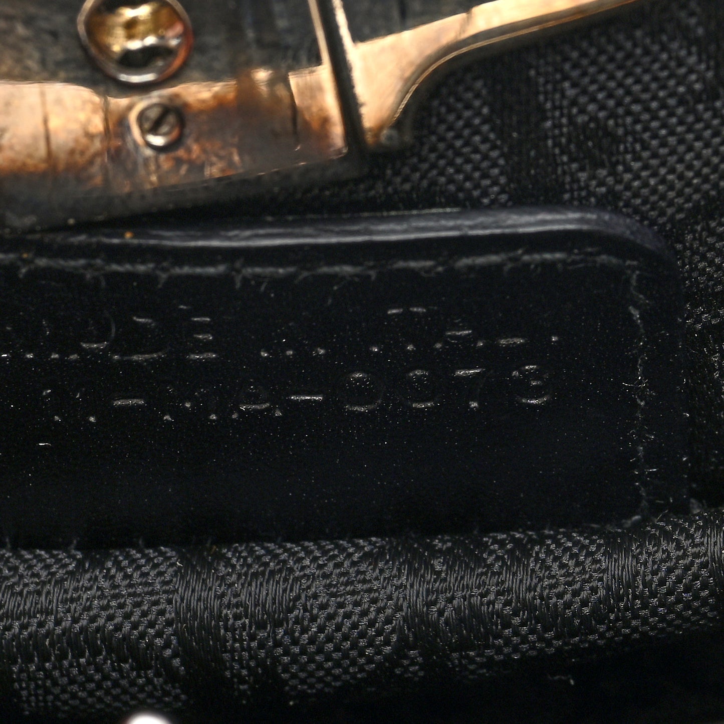 Glazed Calfskin Bondage Clutch Black
