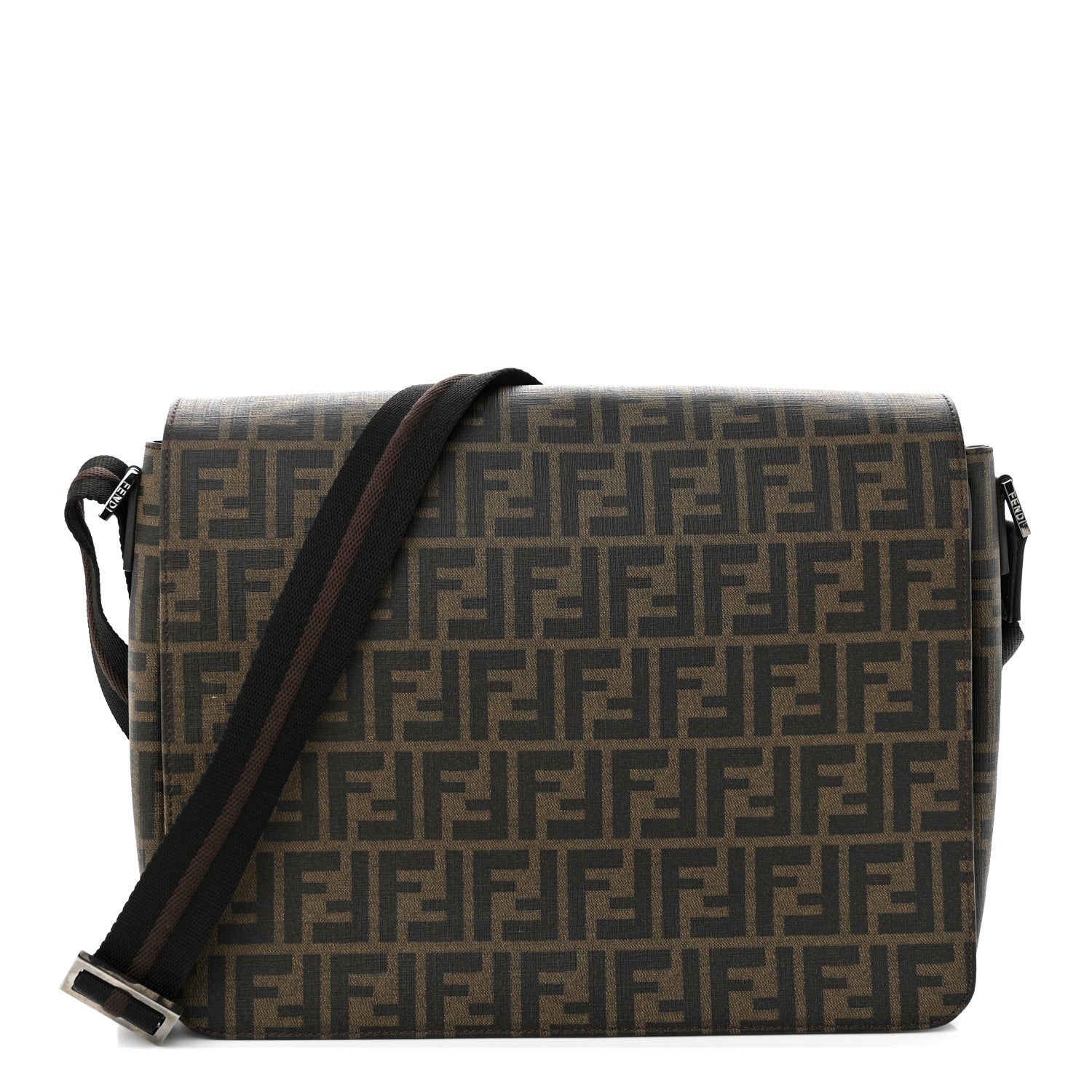 Fendi Zucca Spalmati Messenger Bag Tobacco 1 of 12
