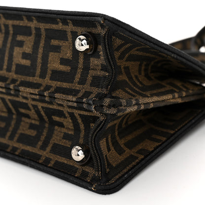 Fendi X FRGMT X POKEMON Fabric Jacquard FF 1974 Pokemon Inlay Peekaboo I See U Petite Satchel Tobacco Moro Blue 10 of 11