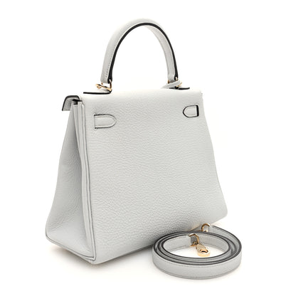 Hermes Togo Kelly Retourne 25 Gris Pale 3 of 11
