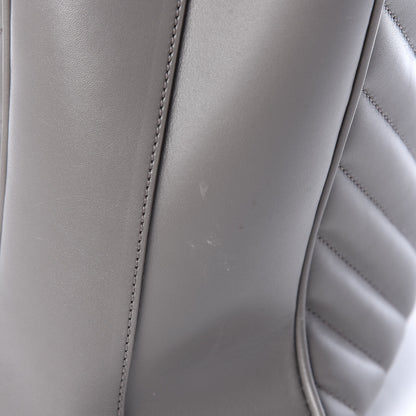Saint Laurent Smooth Calfskin Matelasse Chevron Monogram Shopping Bag Grey 17 of 23