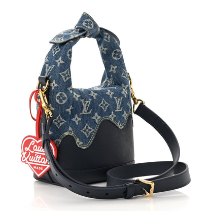 Louis Vuitton X NIGO Taurillon Monogram Denim Japanese Cruiser Blue 3 of 10