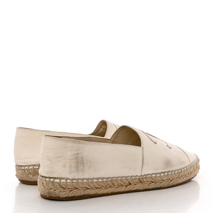 Chanel Lambskin CC Espadrilles 40 White 4 of 16