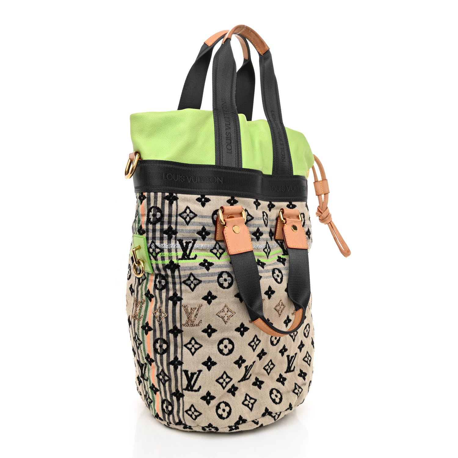 Louis Vuitton Fabric Jacquard Monogram Cheche Gypsy PM Vert 3 of 15