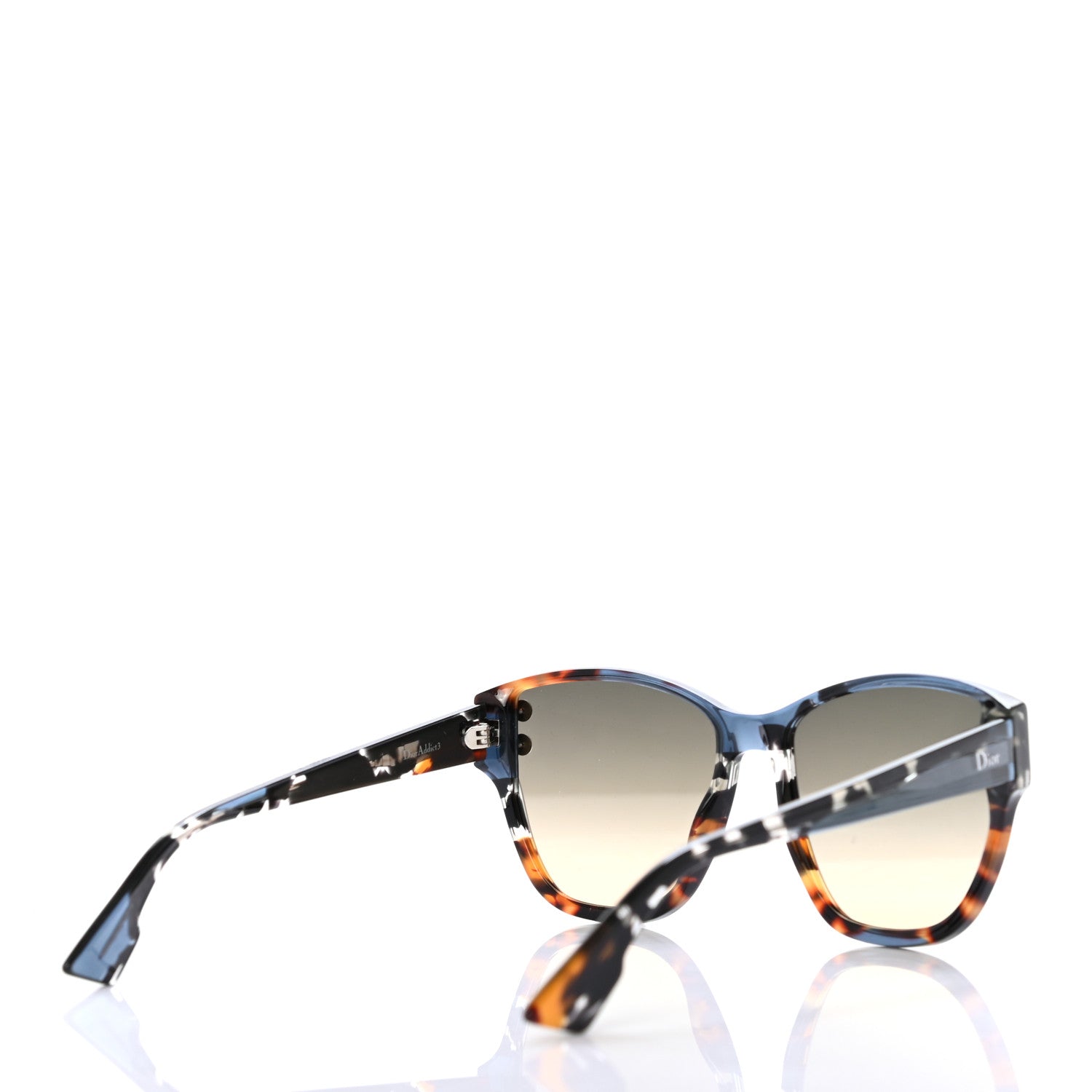 Christian Dior DiorAdd3 Monochromatic Studded Sunglasses Blue Havana 4 of 6