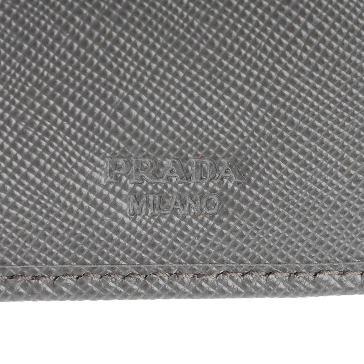 Prada Saffiano Orizzontale Wallet Grey 6 of 8