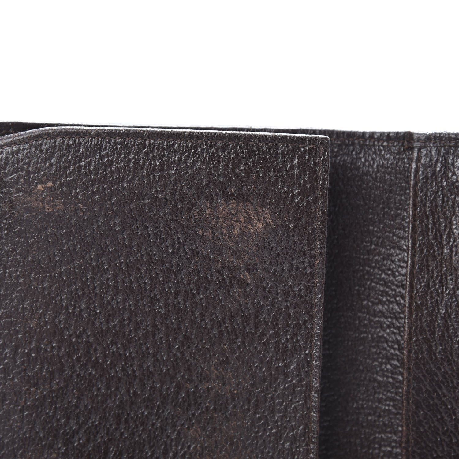 Gucci Monogram Metal Bar Continental Flap Wallet Beige Ebony Dark Brown 8 of 13