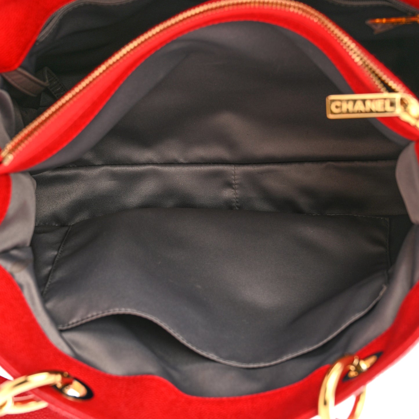 Caviar Quilted Grand Shopping Tote GST Red