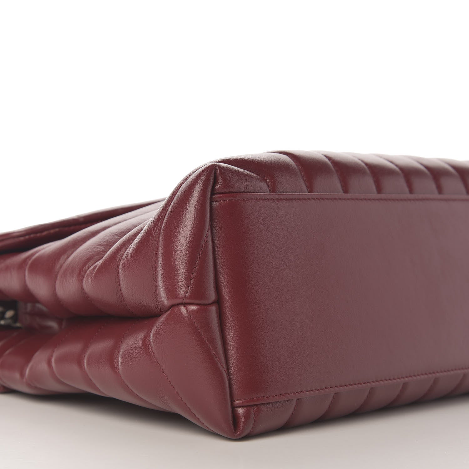 Saint Laurent Calfskin Y Quilted Monogram Medium Loulou Chain Satchel Palissandre 6 of 9