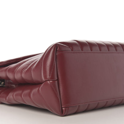 Saint Laurent Calfskin Y Quilted Monogram Medium Loulou Chain Satchel Palissandre 6 of 9