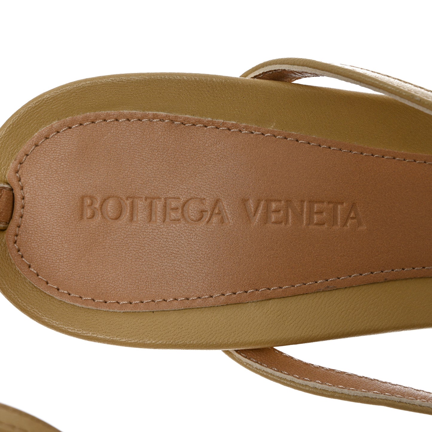Lambskin Stretch Multi Strap 90mm Sandals 40 Cane Sugar