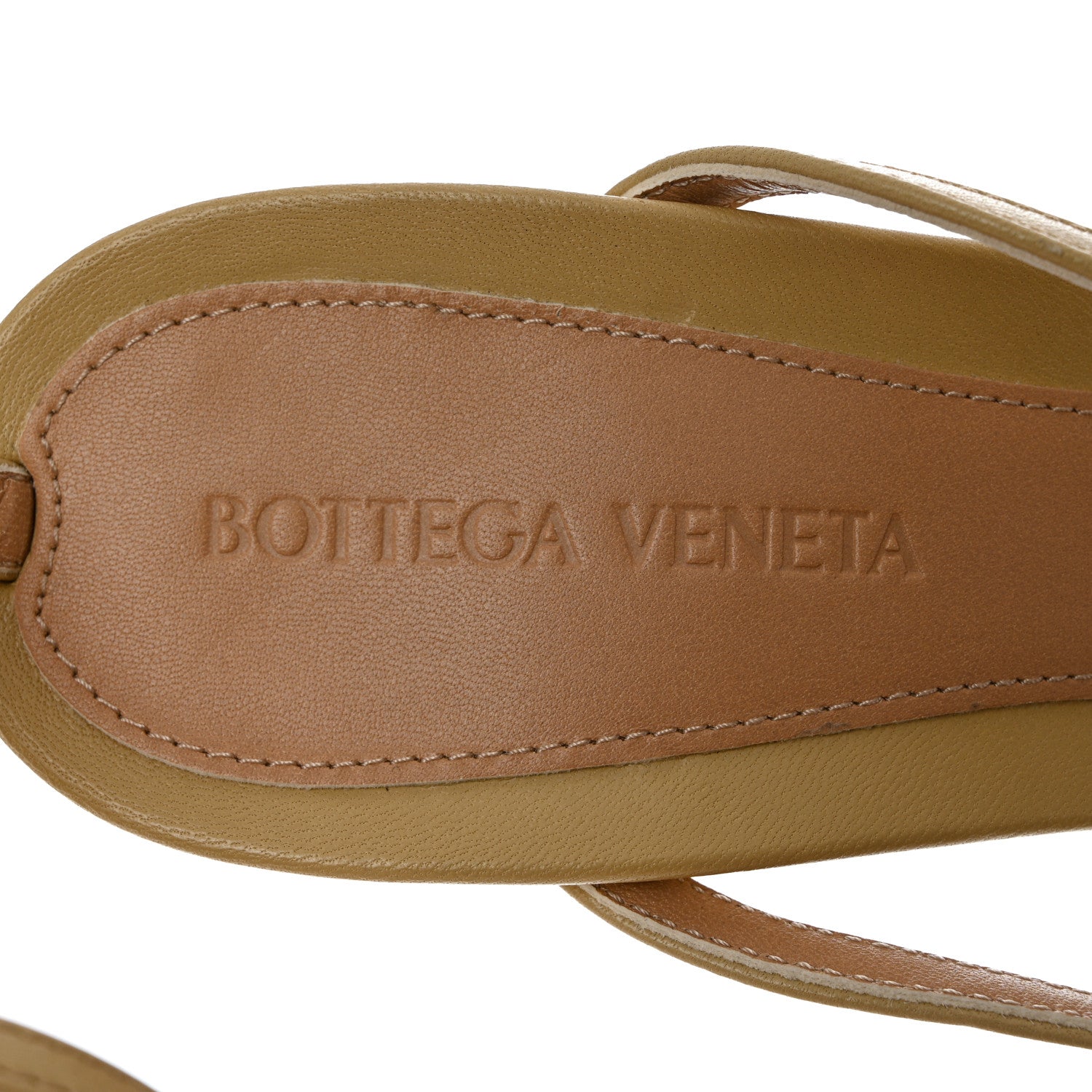 Bottega Veneta Lambskin Stretch Multi Strap 90mm Sandals 40 Cane Sugar 7 of 10