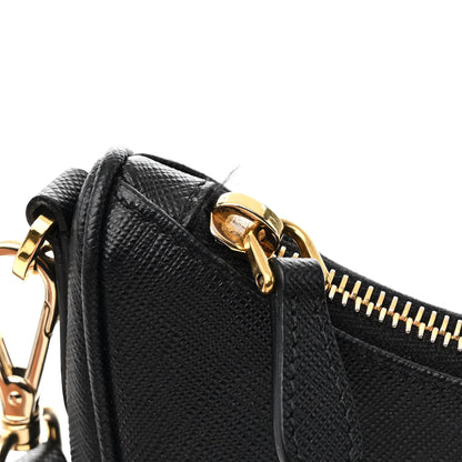 Prada Saffiano Lux Re-Edition 2005 Shoulder Bag Black 12 of 14