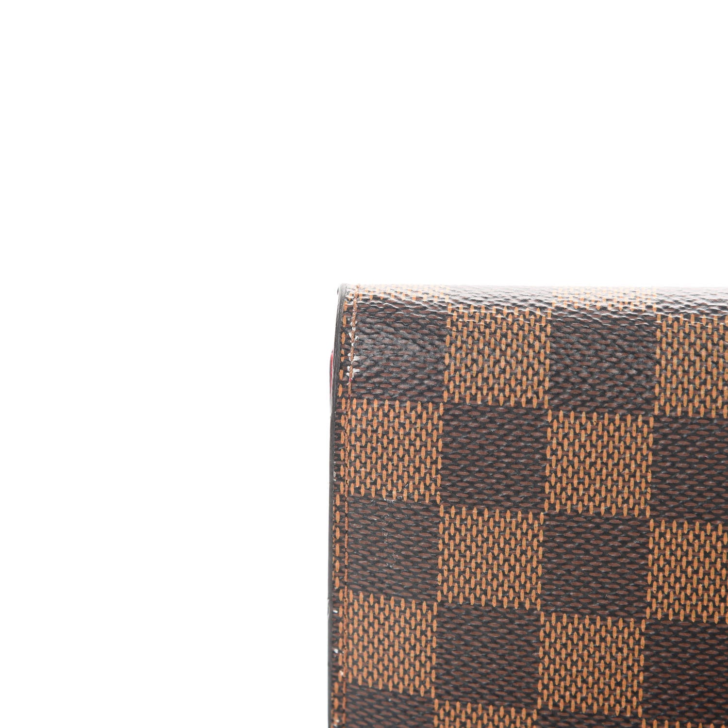 Louis Vuitton Damier Ebene Victorine Wallet Red 11 of 12