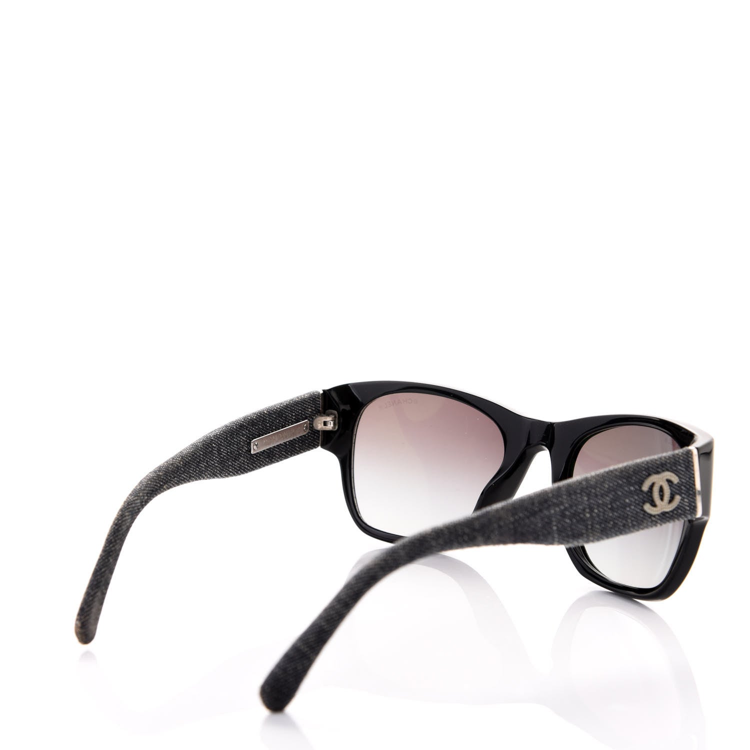 Chanel Acetate Denim CC Sunglasses 5162 Black 3 of 8