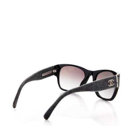 Chanel Acetate Denim CC Sunglasses 5162 Black 3 of 8