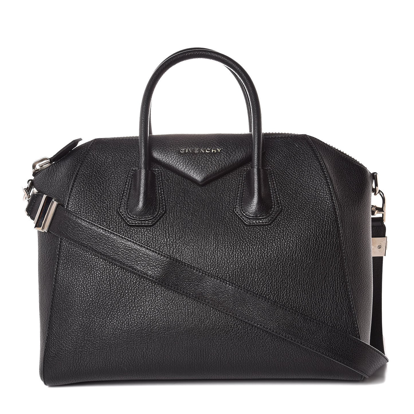 Sugar Goatskin Medium Antigona Black