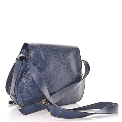 Chloe Calfskin Medium Marcie Round Crossbody Bag Royal Navy 3 of 15