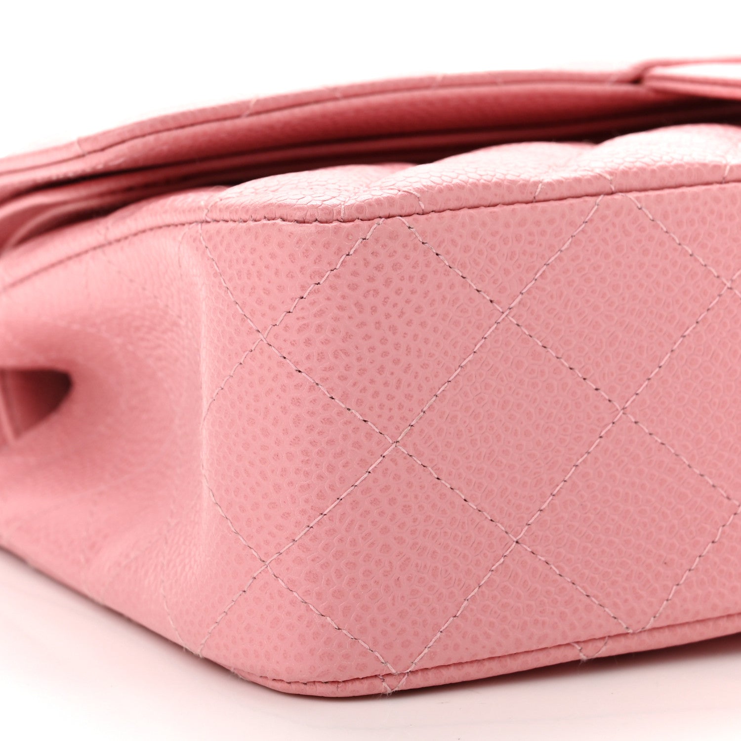 Chanel Caviar Quilted Medium Double Flap Pink 8 of 10