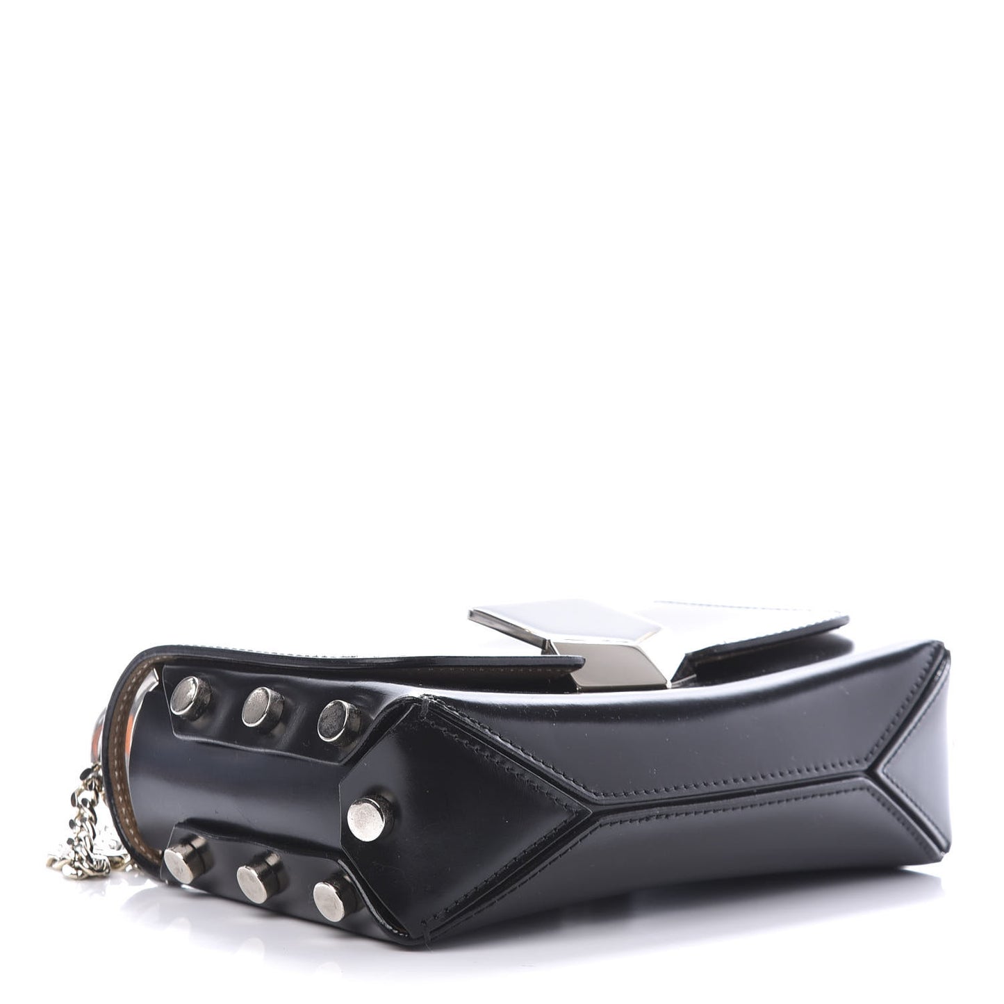 Spazzolato Lockett Petite Shoulder Bag Black