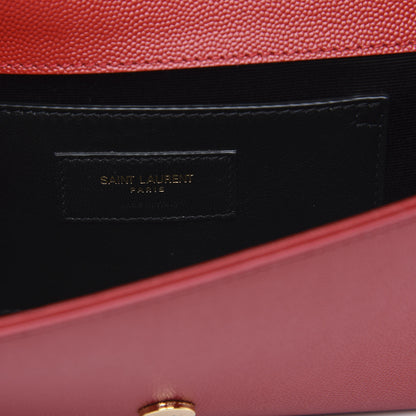 Saint Laurent Grain De Poudre Classic Monogram Cassandre Clutch Rouge Orient 7 of 10
