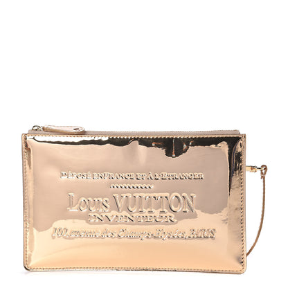 Louis Vuitton Monogram Miroir Inventeur Pochette Plat Dore Gold 1 of 6