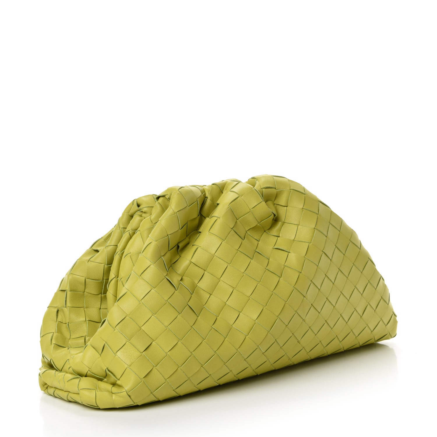 Bottega Veneta Nappa Maxi Intrecciato The Pouch Oversized Clutch Kiwi 3 of 10