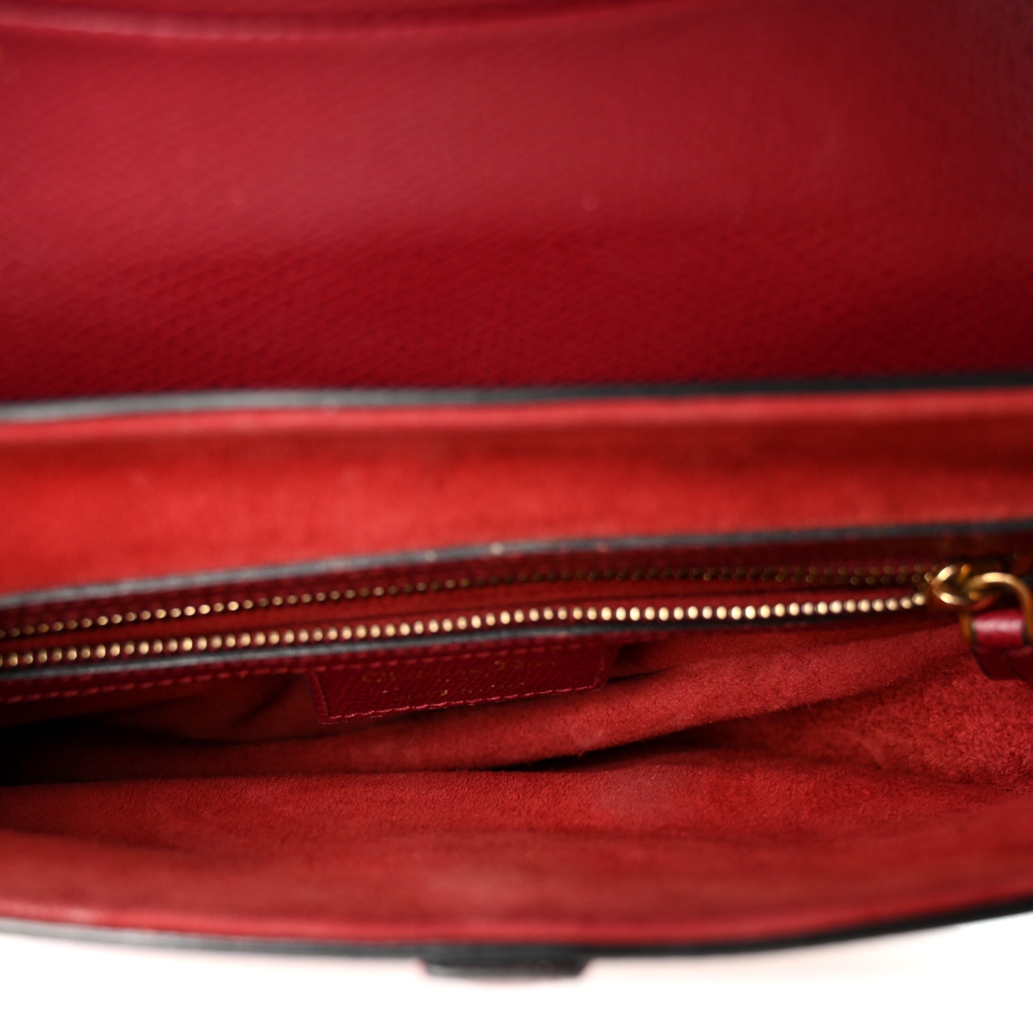 Christian Dior Grained Calfskin Saddle Bag Red 5 of 12