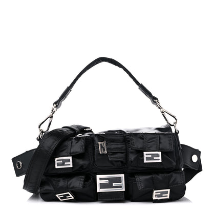 Fendi Econyl Cuoio Romano Multipocket Baguette Black 1 of 9
