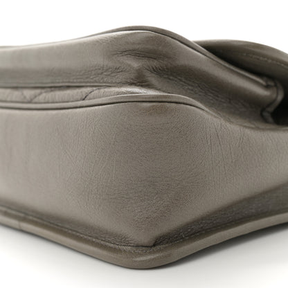 Saint Laurent Crinkled Calfskin Matelasse Monogram Baby Niki Chain Satchel Grey Kaki 10 of 10