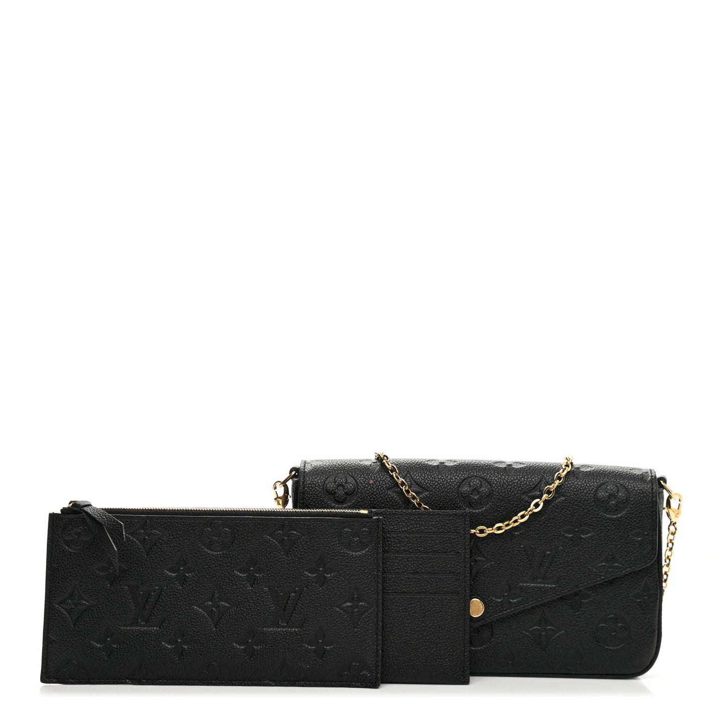 Empreinte Pochette Felicie Chain Wallet Black