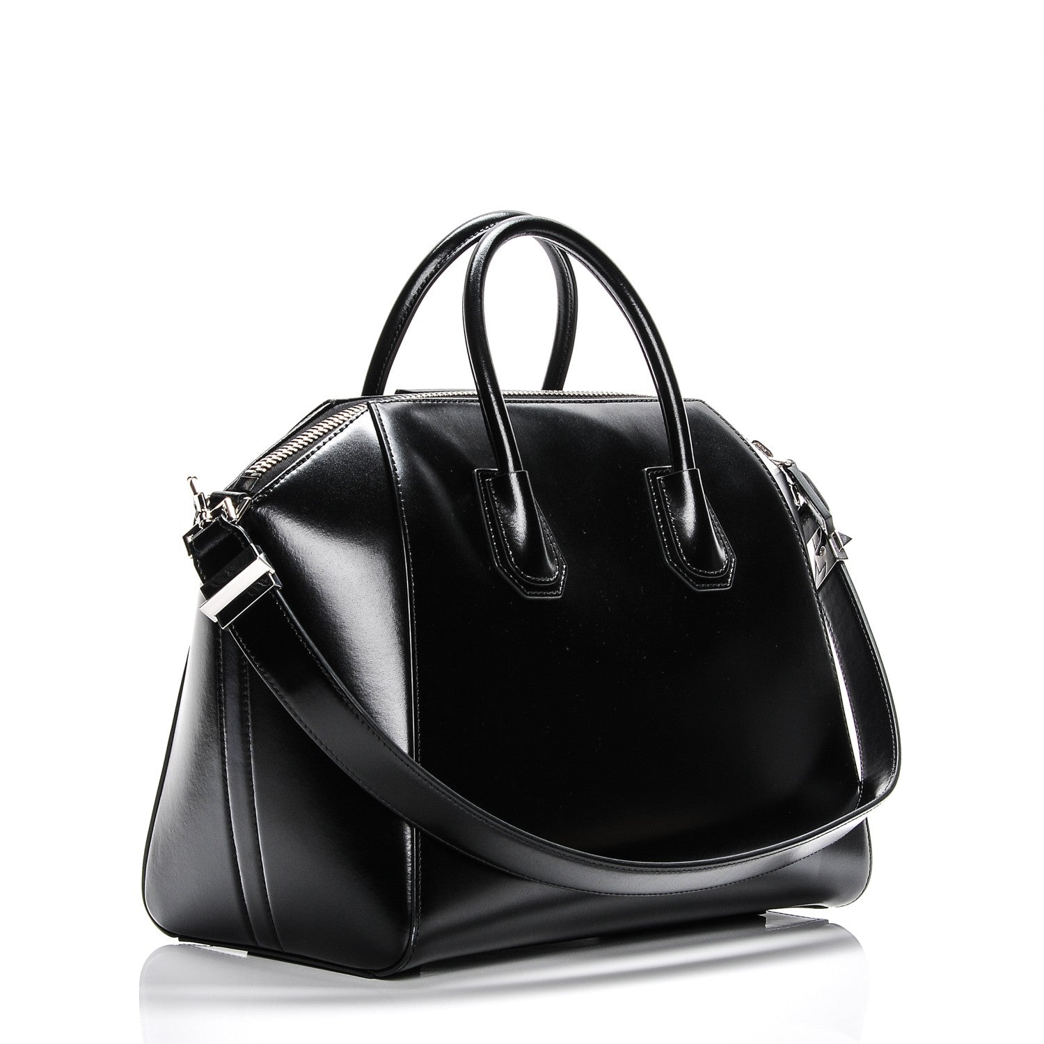Givenchy Shiny Lord Calfskin Medium Antigona Black 3 of 7
