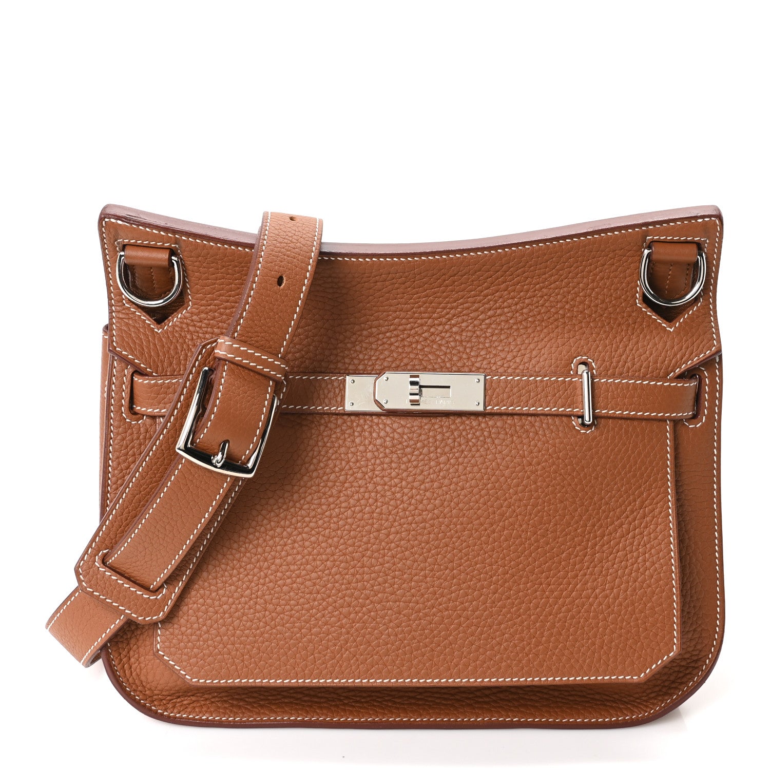 Hermes Taurillon Clemence Jypsiere 28 Gold 1 of 11