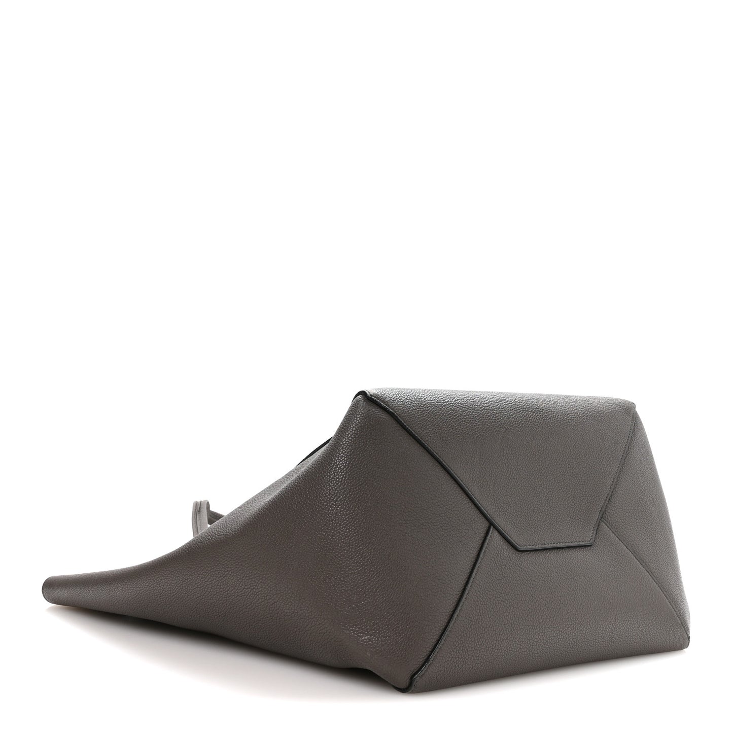 Soft Grained Calfskin Medium Belt Cabas Phantom  Grey